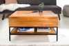 riess-ambiente Couchtisch FACTORY LIFTUP 80cm natur, Wohnzimmer · Massivholz · Metall · eckig · mit Fach · Industrial Bild 5