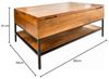 riess-ambiente Couchtisch FACTORY LIFTUP 80cm natur, Wohnzimmer · Massivholz · Metall · eckig · mit Fach · Industrial Bild 3
