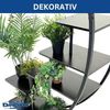 DanDiBo Blumenregal indoor 170 cm Hoch Metall Schwarz Halbrund 96585 Blumentreppe Groß Rund Pflanzenständer Modern Design Bild 4