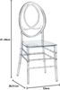 Vente-unique - AMALINE Stuhl Plastik Transparent - B 53 cm x H 91,5 cm x L 38,5 cm Bild 3