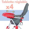 Hochstuhl Bambisol Rot Grau PVC 6 - 36 Monate Bild 2