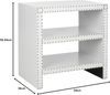 SAFAVIEH Glam Wooden Accent Table, in White, 40 X 60 X 59.94 Bild 3