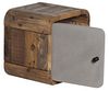 Wandregal mit Tür 30x30 cm massivum Dingle Pinie grau Betonoptik Badregal Hängeschrank Würfelregal Badmöbel modern Bild 5