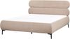 Bett mit Lattenrost Bouclé LESSAY 160 x 200 cm Taupe Bild 4