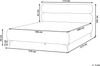 Bett mit Lattenrost Bouclé LESSAY 160 x 200 cm Taupe Bild 3