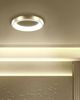 'Ataran' Deckenleuchte Gold Ringform Stahl und Kunststoff mit Integriertem LED-Licht Runde Form Moderne Beleuchtung Bild 2