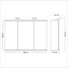 jokey Spiegelschrank Lena 80 x 64 x 23,8 cm (BxHxT) Bild 3
