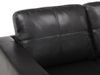 Vente-unique - ACKLEY Sofa Kunstleder Schwarz - B 75 cm x H 77 cm x L 196 cm Bild 5