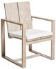 Beliani 'AZZANELLO' Gartenmöbel Set, 6-Sitzer, Akazienholz cremeweiß Bild 4