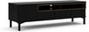 Dmora - Fernsehschrank Margaux, Ständer für Wohnzimmerfernseher, Niedriges Wohnzimmer-Sideboard, TV-Ständerbasis, 156x48 h48 cm, Schwarz und Walnuss Bild 2