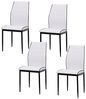 HTI-Living Madison Kunstleder Weiß 4er-Set Esszimmerstuhl Bild 2