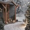 Lights4fun LED-Stern für außen 5er Set LED Stableuchten Sterne Weihnachtsdeko außen, LED fest integriert Bild 5