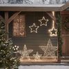 Lights4fun LED-Stern für außen 5er Set LED Stableuchten Sterne Weihnachtsdeko außen, LED fest integriert Bild 4