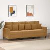 vidaXL 3-Sitzer-Sofa Braun 180 cm Samt 359320 Bild 2