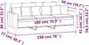 vidaXL 3-Sitzer-Sofa Braun 180 cm Samt 359320 Bild 3