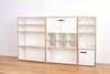 Tojo Hochstapler | modulares Regalsystem Verschiedene Module für Wandregal / Bücherregal / CD Regal | MDF Regal (weiß, Anbaumodul niedrig) Bild 2