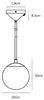 Pendelleuchte, 1 x E27/60W, Nickel matt, Glas opal 200 mm Bild 3