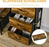HOMCOM Kommode Aufbewahrungsachrank mit 3 Schubladen (Lagerschrank aus Stoff mit Ausstellungsregalen, 1 St, mit Regal, Griff), für Wohnzimmer, Schlafzimmer, Rustikal-Braun Bild 5