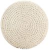 vidaXL Makramee Sitzpuff Handgefertigt Rustikal Sitzpouf Hocker Sitzhocker Pouf Puff Ottomane Fußhocker Fußschemel Rund 45x30 cm Baumwolle Bild 3