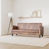 vidaXL Sofa 3-Sitzer Wildleder-Optik Braun 245586 Bild 2