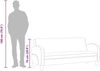 vidaXL Sofa 3-Sitzer Wildleder-Optik Braun 245586 Bild 4