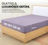 Utopia Bedding - Spannbettlaken 140x200 cm - Lavendel - Gebürstete Polyester-Mikrofaser Spannbetttuch - 35 cm Tiefe Tasche Bild 2