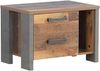 Jugendbett mit Nachtkommode Cedric 57 Vintage braun 140x200 cm Bild 3