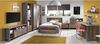 Jugendbett mit Nachtkommode Cedric 57 Vintage braun 140x200 cm Bild 4