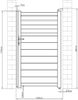 Vente-unique - VIAZO Pedestrian gate Metall Grau - B 4,6 cm x H 176 cm x L 100 cm Bild 3