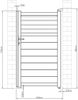Vente-unique - VIAZO Pedestrian gate Metall Grau - B 4,6 cm x H 176 cm x L 100 cm Bild 4