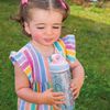 Nuby Super Flip - Kinderbecher | auslaufsicher | Tragegriff | Regenbogen Motive | 540ml | Tragegriff | +18 Monate | 2er Pack Bild 4