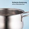 KHG Topfset Induktion aus rostfreiem Edelstahl | 5-teilig inklusive Glasdeckel mit Dampfloch | Kochtöpfe mit 1,5-5 Liter Fassungsvermögen und Innenskalierung… Bild 5