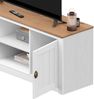 IDIMEX Lowboard BOLTON, TV Lowboard Bank Fernsehtisch aus Kiefer Massivholz mit 2 Türen lackie Bild 5