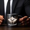 speecheese Tasse Hirsch vor Bergkulisse Waidmannsheil Tasse für Jäger Bild 5
