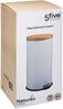 Mülleimer NATUREO, 30 L, Metall, weiß - 5five Simple Smart Bild 2
