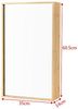 Spiegelschrank Ikorfat 60,5 x 35 x 14 cm Bambus Natur [en. casa] Bild 3