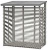 Gartenpirat Kaminholzregal mit Rückwand in grau aus Holz Holzlager Kaminholzregal, BxTxH:188x69x183 cm Bild 5