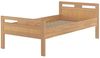 Massivholzbett Seniorenbett Buche natur 90x200 Einzelbett Holzbett Hohes Bett mit Rollrost 60.74-09 Bild 2