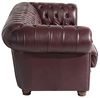 Bridgeport Sofa 3-Sitzer Wischleder Rot Buche Nussbaumfarben Bild 5