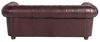 Bridgeport Sofa 3-Sitzer Wischleder Rot Buche Nussbaumfarben Bild 3