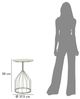 Dmora Couchtisch Lepenci 37,5 x 37,5 x 58h cm Silber Bild 3
