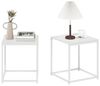 Furinno CAMNUS Beistelltisch, 2er-Set Beistelltische, Nachttisch, Nachtkommode für Wohnzimmer, Schlafzimmer, Weiß Bild 4