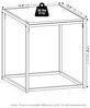 Furinno CAMNUS Beistelltisch, 2er-Set Beistelltische, Nachttisch, Nachtkommode für Wohnzimmer, Schlafzimmer, Weiß Bild 3