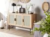 Sideboard heller Holzfarbton 3 Rattan-Türen PASCO Bild 2