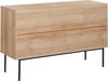 Sideboard heller Holzfarbton 3 Rattan-Türen PASCO Bild 5