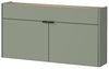 Lomadox Schuhschrank ABERDEEN-01 grün mit Eiche Nb, ideal für schmale Flure, 110/57/22 cm Bild 5