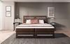 Boxspringbett Lara mit Stauraum und LED (Samt) 140x200 Braun H2 Bild 3