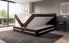 Boxspringbett Lara mit Stauraum und LED (Samt) 140x200 Braun H2 Bild 4