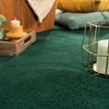 Paco Home Waschbarer Teppich Wohnzimmer Schlafzimmer Kurzflor rutschfest Flauschig Weich Moderne Einfarbige Muster, Grösse:80x300 cm, Farbe:Grün Bild 2