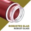 Praknu Salzstreuer 12 Gewürzdosen Rot I Gewürzstreuer Edelstahl Set 80ml, (Set, 12-tlg), Mit Sichtfenster und 3fach Streuregulierung - Gewürzgläser für Gewürze Bild 3